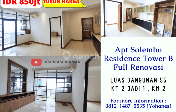 Apt Salemba Residence Tower B Full Renovasi