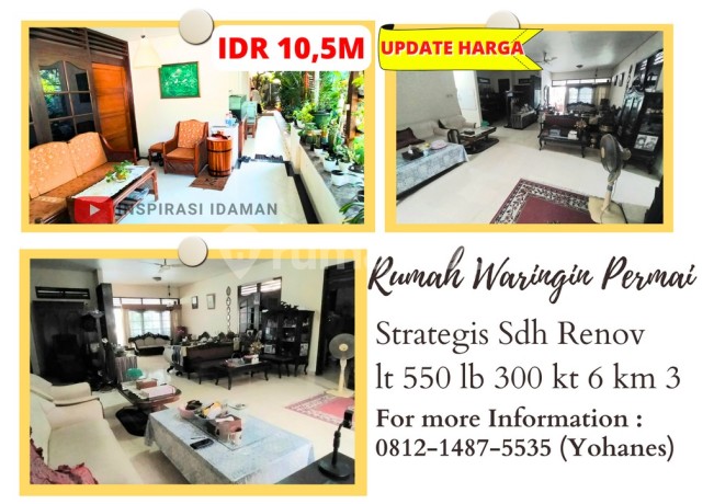 Rumah Hoek Waringin Permai Strategis Jati Waringin Sdh Renov