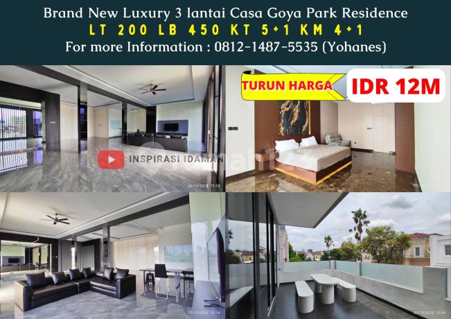Brand New Luxury 3 Lantai 200Mtr Casa Goya Park Residence