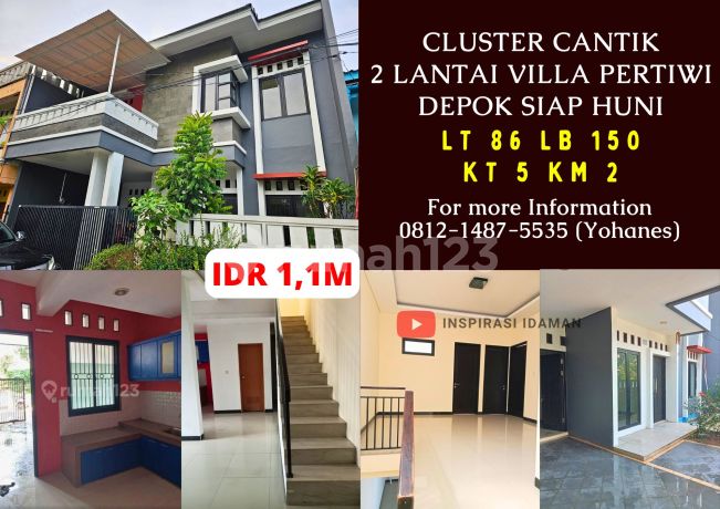 Cluster Cantik 2 lantai Villa Pertiwi Depok siap Huni Cluster Cantik 2 lantai Villa Pertiwi Depok siap Huni