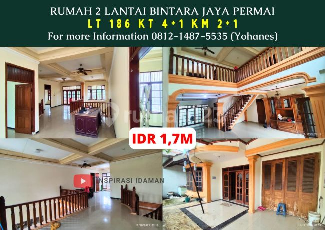 Rumah 186mtr 2 lantai Bintara Jaya Permai 