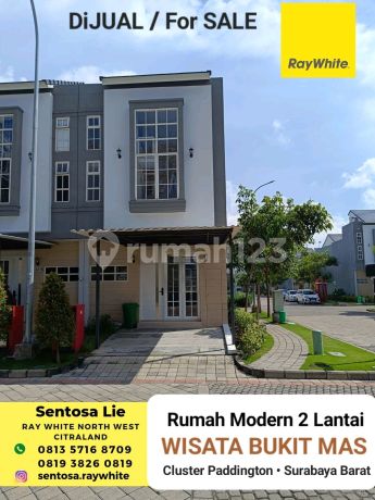 Murah 1 Milyaran Dijual Rumah Wisata Bukit Mas 2 Paddington Surabaya Barat Dekat Citraland, Pakuwon Mall, Royal Residence