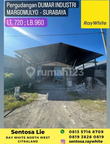 MURAH Rp.8jt-an/m2 Gudang Dumar Industri Margomulyo Surabaya MURAH Rp.8jt-an/m2 Gudang Dumar Industri Margomulyo Surabaya
