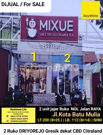 Murah Luas Dijual Ruko Nol Jalan Raya Batu Mulia - Kota Baru Driyorejo Gresik -2 Unit Ruko Lebar 8 Meter - Dekat Citraland Driyorejo, Pasar - Cocok Buat Segala Usaha, Parkiran Luas, Row Jalan Lebar, Surat SHM Murah Luas Dijual Ruko Nol Jalan Raya Batu Mulia - Kota Baru Driyorejo Gresik -2 Unit Ruko Lebar 8 Meter - Dekat Citraland Driyorejo, Pasar - Cocok Buat Segala Usaha, Parkiran Luas, Row Jalan Lebar, Surat SHM