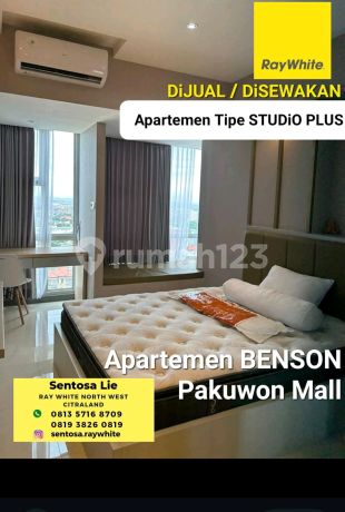 Disewakan Apartemen Benson Pakuwon Malltipe Studio Plus - Full Furnished - Lantai 10 - Best View