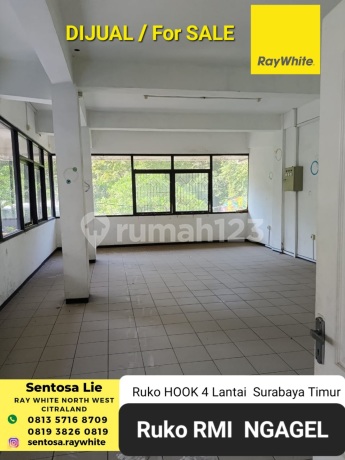 Dijual Ruko Rmi Ngagel - Hook -******** Selatan Surabaya Timur - Parkiran Mobil Luas Cocok Buat Segala Usaha Dekat Raya Manyar, Raya Nginden