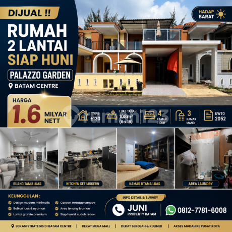 Dijual Cepat Rumah Siap Hunibatam Centre Palazzo Garden Dijual Cepat Rumah Siap Hunibatam Centre Palazzo Garden