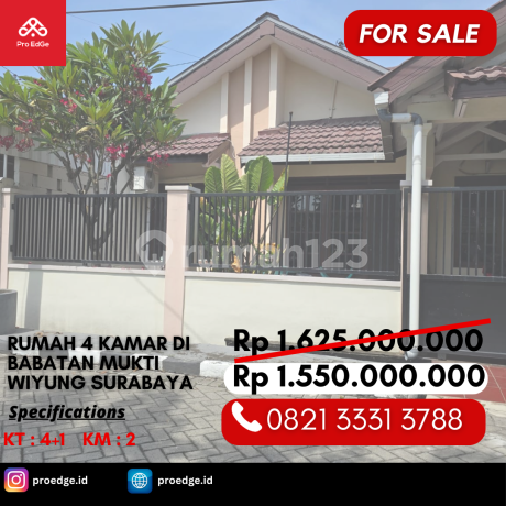 Rumah Siap Huni 4 Kamar Hanya 1 Miliaran di Wiyung Dekat Ptc Surabaya Rumah Siap Huni 4 Kamar Hanya 1 Miliaran di Wiyung Dekat Ptc Surabaya