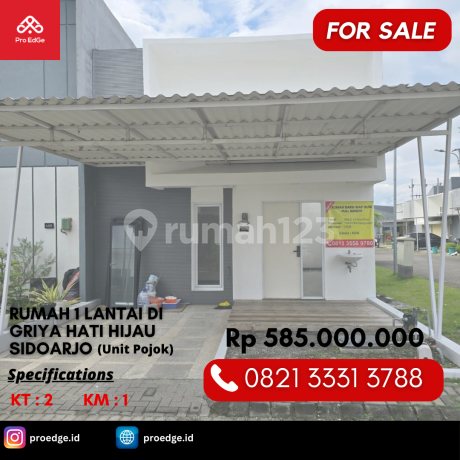 For Immediate Sale: Fully Built, Move-in Ready House for 500 Million in Candi, Sidoarjo.