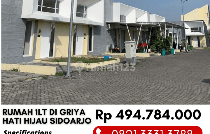 Murah Jual Cepat Rumah di Griya Hati Hijau Minimalis di Sidoarjo