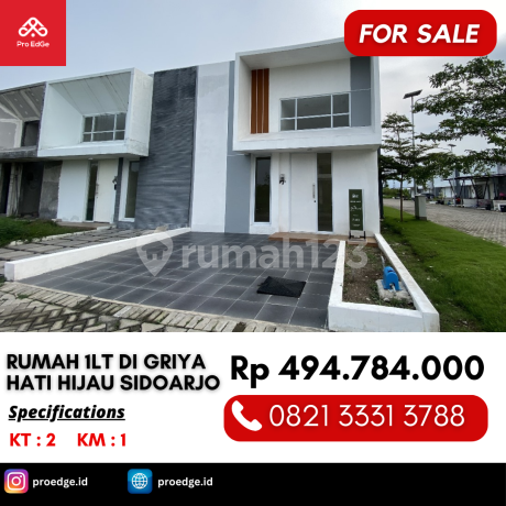 Rumah 1 Lantai Ready Stok Dp 0 400 Jutaan di Candi Sidoarjo