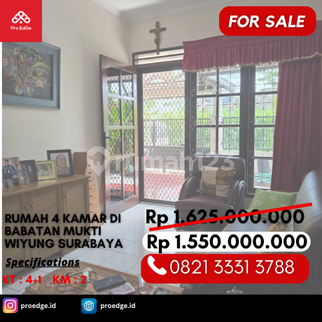 Dijual Rumah Terawat 4 Kamar 1 Miliaran di Griya Babatan Mukti Wiyung Surabaya Dijual Rumah Terawat 4 Kamar 1 Miliaran di Griya Babatan Mukti Wiyung Surabaya