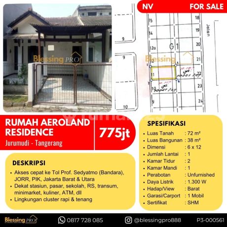 Dijual Cepat Rumah Aeroland Residence, Jurumudi Tangerang Dijual Cepat Rumah Aeroland Residence, Jurumudi Tangerang