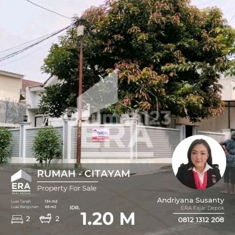For Sale: 1-Story Hook House in Permata Depok Regency, Ratujaya. Near Citayem Station. For Sale: 1-Story Hook House in Permata Depok Regency, Ratujaya. Near Citayem Station.