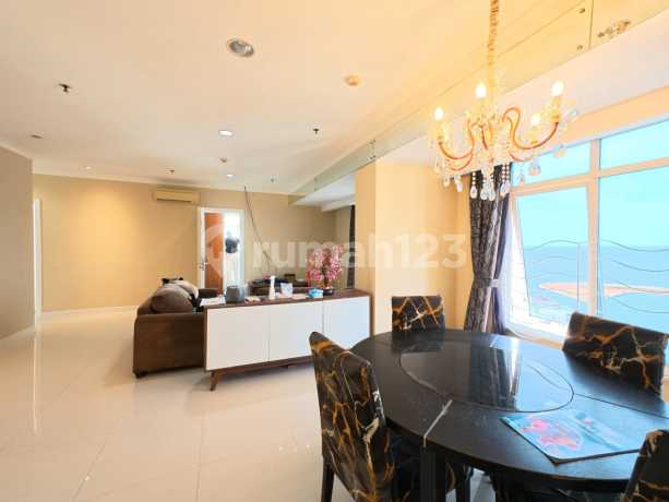Apartemen Pantai Mutiara 3 BR Semi Furnished Lantai Tinggi Nego