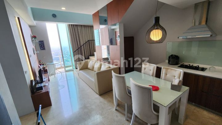 Apartemen Satu 8 Residence Lantai Tinggi View City Furnished nego