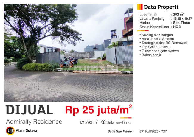 Dijual Kavling Siap Bangun Cilandak Fatmawati Dekat RS Fatmawati Dijual Kavling Siap Bangun Cilandak Fatmawati Dekat RS Fatmawati