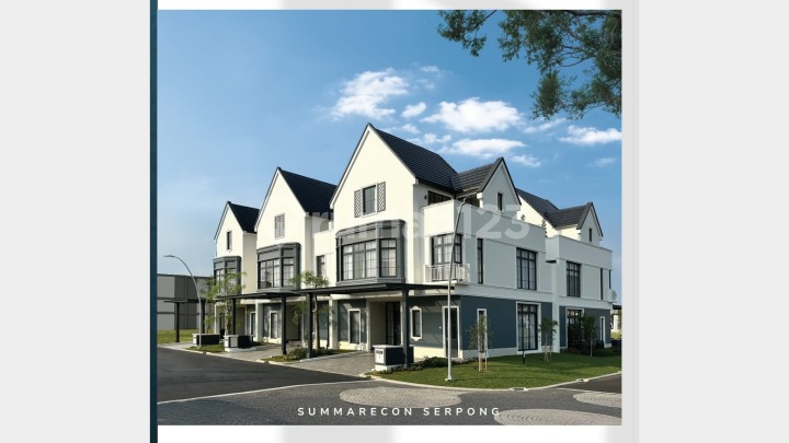 Rumah Baru gaya American Classic 3 lantai di cluster Louise Summarecon Serpong