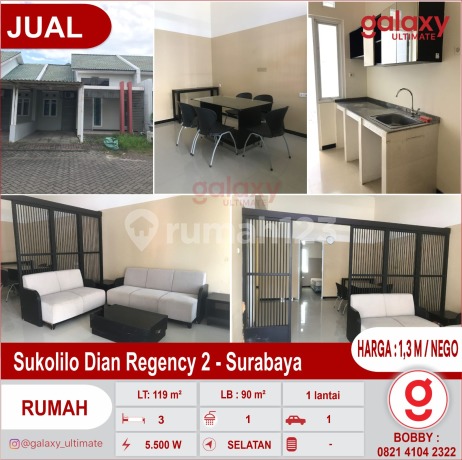 1-Story House in Sukolilo Dian Regency 2 Surabaya