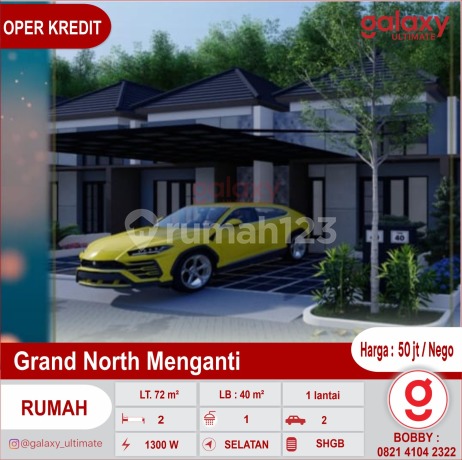Oper Kredit Rumah 1 Lantai di Grand North Menganti Gresik