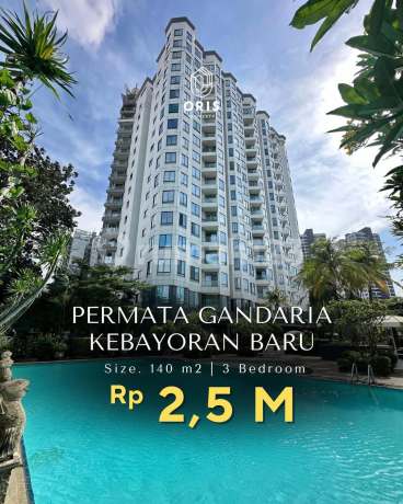 Apartemen 3 Kamar Tidur Semi Furnished Bagus