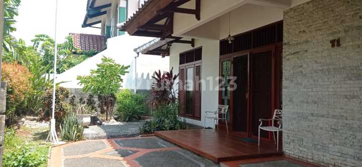 Nice old 2-story house, green and serene in the Villa Cinere Mas area.