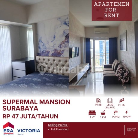 Unit Apartemen Sewa Di Supermal Mansion Surabaya Full Furnished
