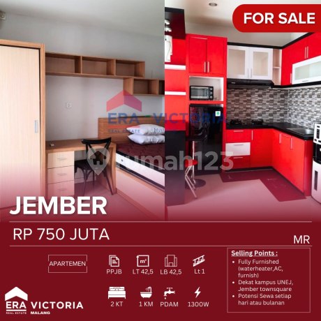 Apartemen Jual Area Jember Dekat Kampus Unej, Jember Town Square, Potensi Sewa Setiap Hari dan Bulanan. Fully Furnish (Waterhaeter,Ac,Perabotan) Apartemen Jual Area Jember Dekat Kampus Unej, Jember Town Square, Potensi Sewa Setiap Hari dan Bulanan. Fully Furnish (Waterhaeter,Ac,Perabotan)