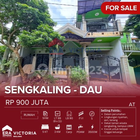 Rumah Dijual Di Perumahan Tenang Dan Nyaman Bumi Asri Sengkaling. Lokasi Dekat Jatim Park 3 Dan Umm Kampus 3 Tegal Gondo. Cocok Untuk Rumah Kos Kosan.