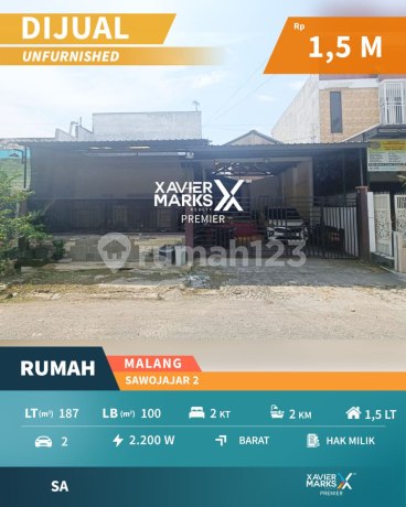 Rumah Cocok untuk Ruang Usaha Sawojajar 2 Pakis Malang
