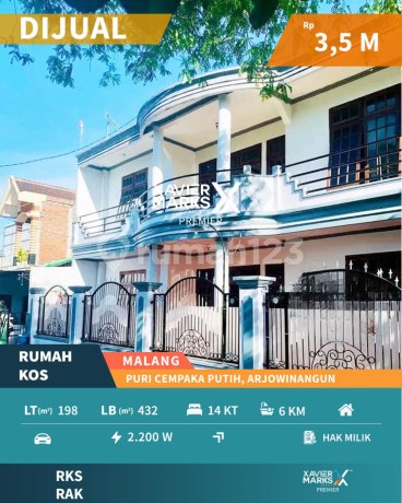 Large Boarding House in Puri Cempaka Putih, Kedungkandang, Malang Large Boarding House in Puri Cempaka Putih, Kedungkandang, Malang