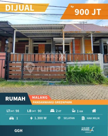 Dijual Rumah Minimalis di Pandanwangi Greenpark, Sulfat Malang Dijual Rumah Minimalis di Pandanwangi Greenpark, Sulfat Malang