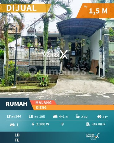 For Sale, Ready-to-Occupy House in Puncak Dieng, A Step Away from Ub Dieng Campus, Malang