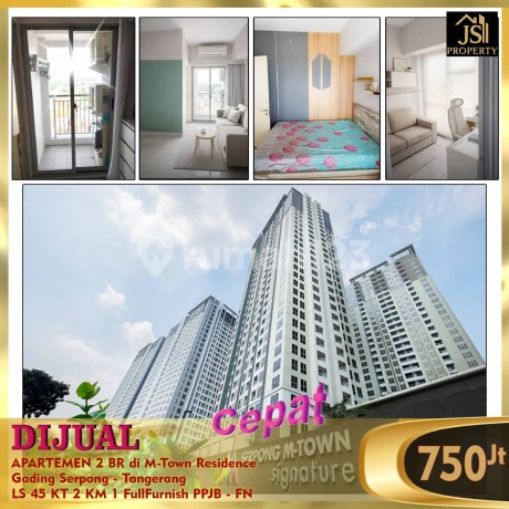 Cepat Apartemen 2 Kamar Tidur - M Town Residence