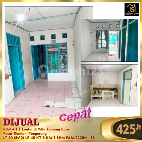 Rumah 1 Lantai Villa Tomang Baru Pasar Kemis Tangerang