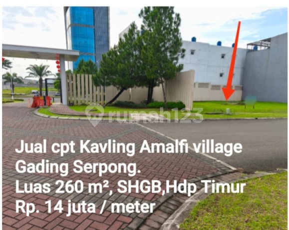 Dijual Kavling di Amalfi Village Boulevard Gading Serpong Hadap Timur Dijual Kavling di Amalfi Village Boulevard Gading Serpong Hadap Timur