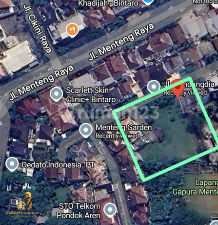 Rare! Dijual Tanah Hook di Bintaro - Lokasi Premium &Trategis. Rare! Dijual Tanah Hook di Bintaro - Lokasi Premium &Trategis.