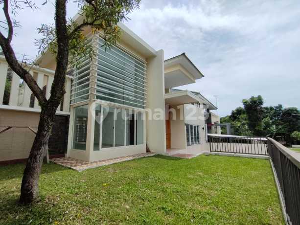 Minimalist House with a spacious yard in the forefront cluster of Sentul City, Bogor.