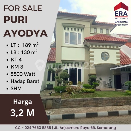 Rumah Puri Ayodya, Dekat Undip Tembalang Semarang 