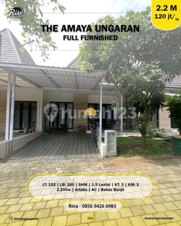 Rumah Siap Huni Full Furnished Di Perumahan The Amaya Ungaran