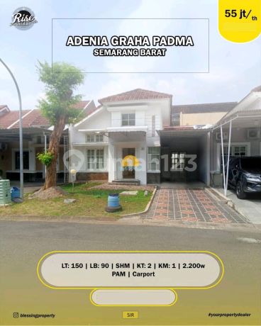 Rumah Cluster Di Perumahan Adenia Graha Padma Semarang Barat