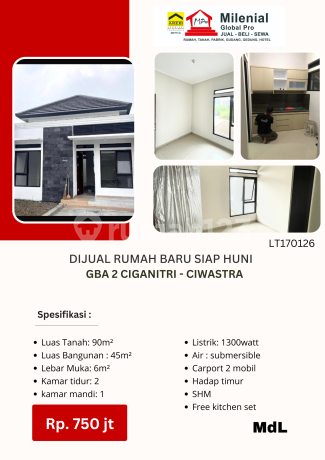 Dijual Rumah Baru Siap Huni di Gba2 Ciganitri Ciwastra