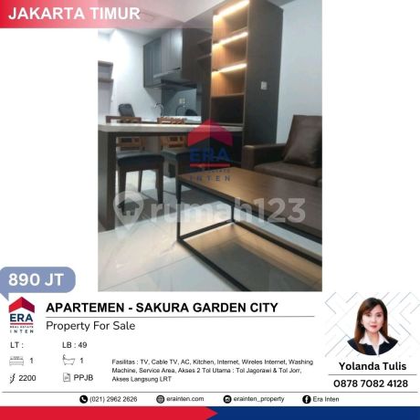 1 Unit Apartmen Type 1 Bed Room. Full Furnished