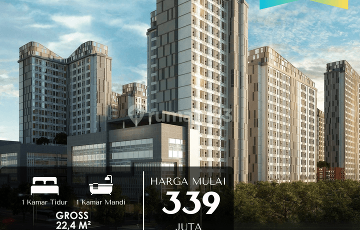 Apartment Modern Type Studio City View Siap Huni di Batam Centre