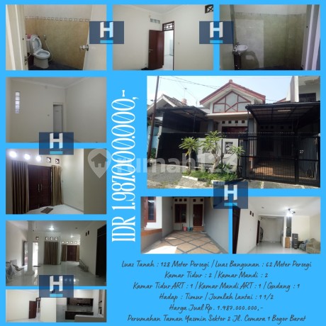 Rumah Dua Lantai Perumahan Taman Yasmin Sektor 2