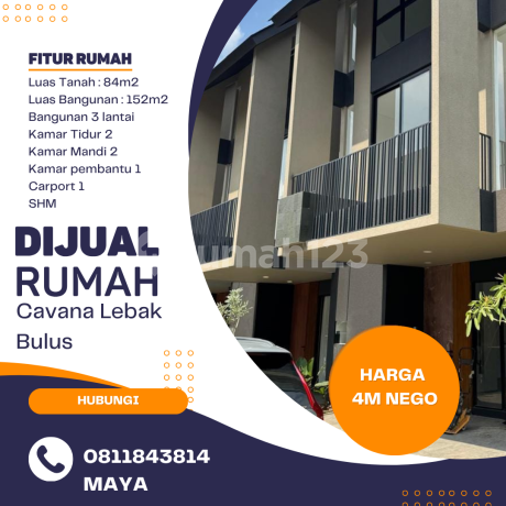 Dijual Rumah di Cavana Lebak Bulus