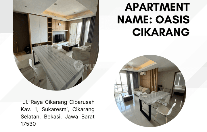 DIJUAL  Apartment Name: Oasis Cikarang