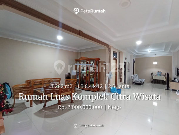 Dijual Rumah Hook Luas Komplek Citra Wisata Jalan Karya Wisata