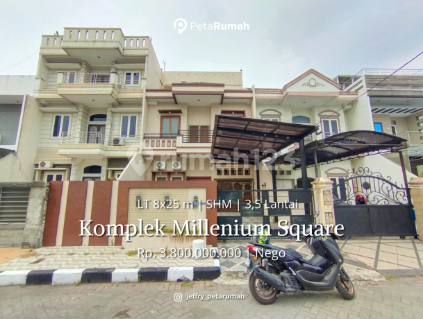 Jual Villa Mewah Komplek Millenium Square Jalan Kapten Muslim