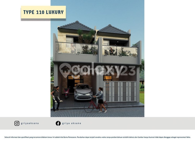 New, Fresh, Prime City Center House in Karah Tama Asri, Surabaya